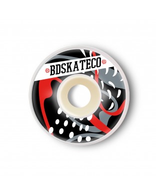Set of BDSKATECO Wheels. SPLASH Black red