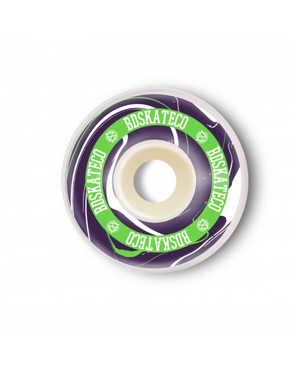 Set of  BDSKATECO Wheels. Model: INK Purple /Green