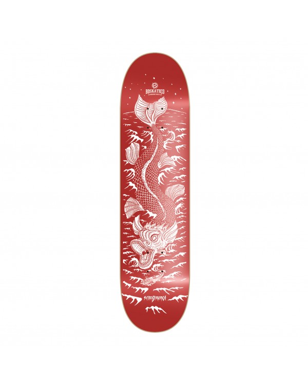 Tabla skate BDSKATECO SEBAS S. Artist Series Leviathan red color