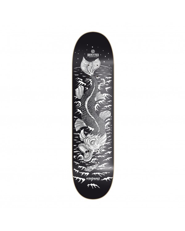 BDSKATECO skate deck SEBAS S. Artist Series model Leviathan black color